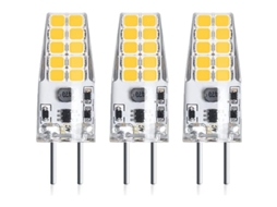 3pcs Lâmpada Led G6.35/gy6.35 3w 12v Branco Frio 6000k Substitui 30w Halógeno A++