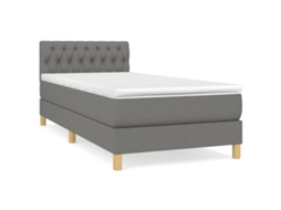 Box Spring Bed, Box Spring Beds Vidaxl Cinzeto Tecido (90 X 200 Cm)