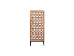 Cômoda com espelho em madeira de mangueira natural 45x35x106cm ALEXANDRA HOUSE