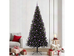 Vidaxl Árvore De Natal Preto 240 Cm Pvc