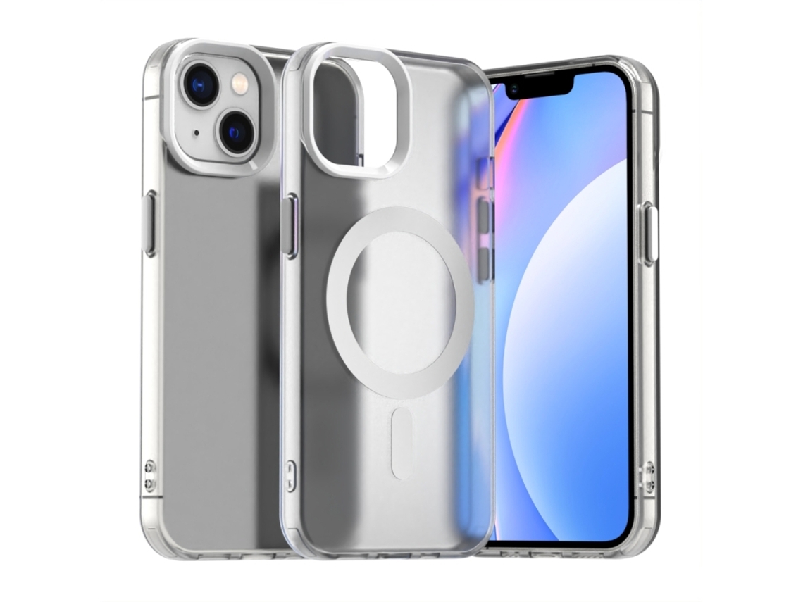 Capa Híbrida Para Iphone 15 Plus - Pc E Tpu Com Magsafe | Candy Design - Branca