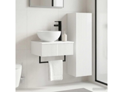 Vidaxl Conjunto De Móveis Para Banheiro 2 Unid. Branco Brilhante