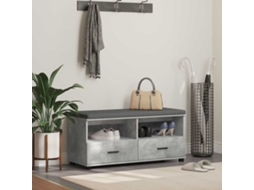 Vidaxl Banco De Hall Cinzento Concreto 100 X 38 X 46 Cm
