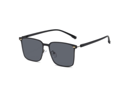 Óculos de sol polarizados masculinos 2023 All-Match Retro Fashion Sunglasses Feminino Rice Design Sunglasses by Unhas Cinza XLT
