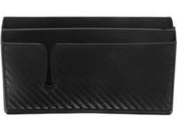 Caixa organizadora dupla para carro, prática e fácil de usar.