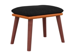 Footstool, Footstools Vidaxl Preto Tecido (n/a)