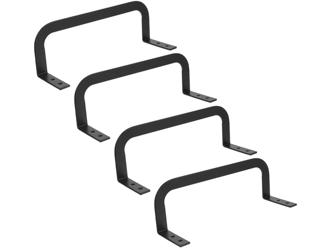 Aboofan Protetores De Colchão Antiderrapantes, Protetores De Ferro Preto, Conjunto De 4 Peças, Fácil Instalação, Para