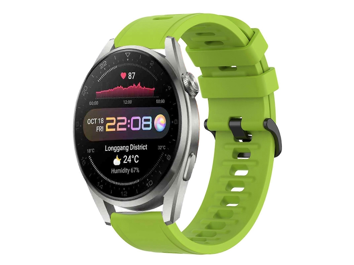 Pulseira De Silicone Macio De Cor Sólida Para Huawei Watch 3 Pro 22mm