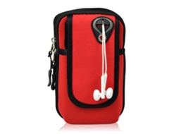 Bolsa Universal À Prova D'água Para Braço, Ideal Para Esportes E Fitness, Com Entrada Para Fone De Ouvido (vermelha).