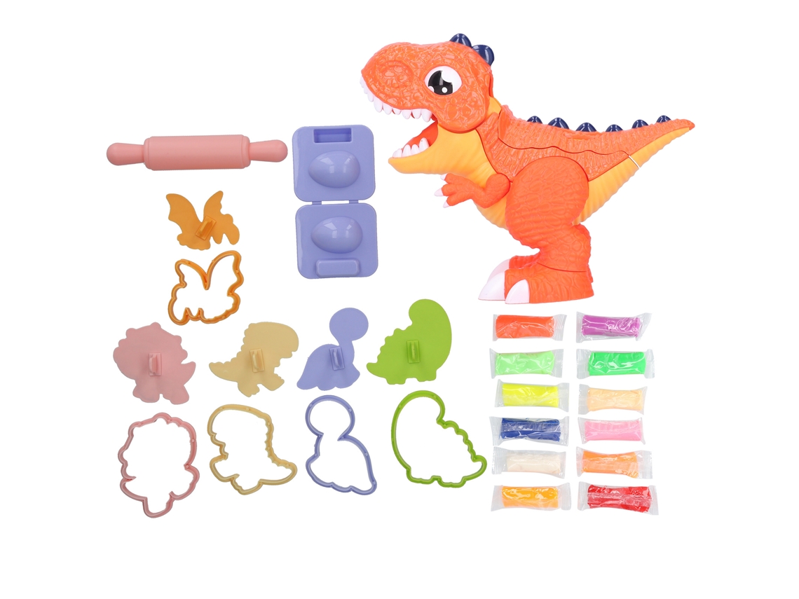 Arcilla Modelable 12 Cores Com Moldes De Dinossauros Para Crianças Brinquedo Diy Arcilla Colorida