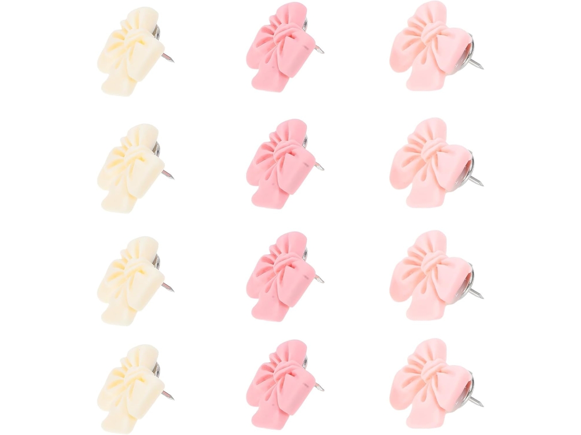 Nuobesty Conjunto De 30-alfinetes Decorativos Resina Com Laço Para Escritório E Viagens A Negócios, Ideais Para Prender