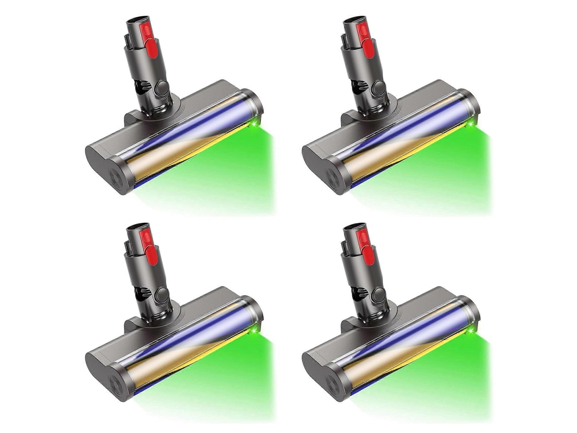 Conjunto De 4 Cabeças De Escova Para Escovas De Piso De Madeira V7, V8, V10, V11 E V15 Com Luz De Detecção De Poeira._glo
