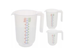 Peças Medidores De Medida, 250/500/1000 Ml, Transparente