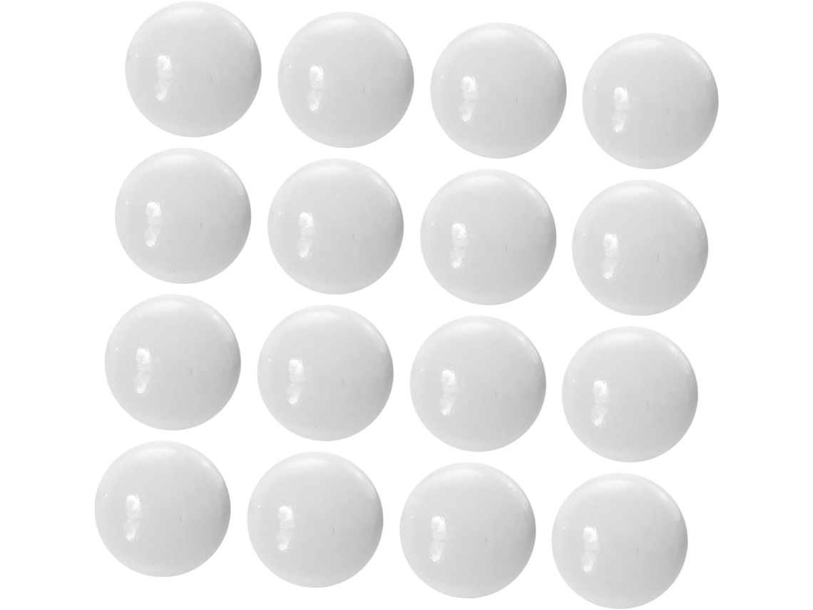 Conjunto De 20 Puxadores Madeira Para Armários E Gavetas, Com Design Redondo Em Formato De Cogumelo, Feitos De Madeira