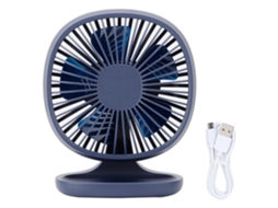 Ventilador Usb Mini Portátil Mesa Viagens Azul
