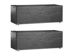Garden Furniture Cover, Garden Furniture Covers Vidaxl Preto Polietileno (192 X 82 X 65 Cm)