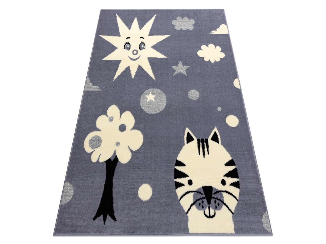 Tapete Bcf Flash Smile 3992 - Sol Cinzento (120 x 160 cm)