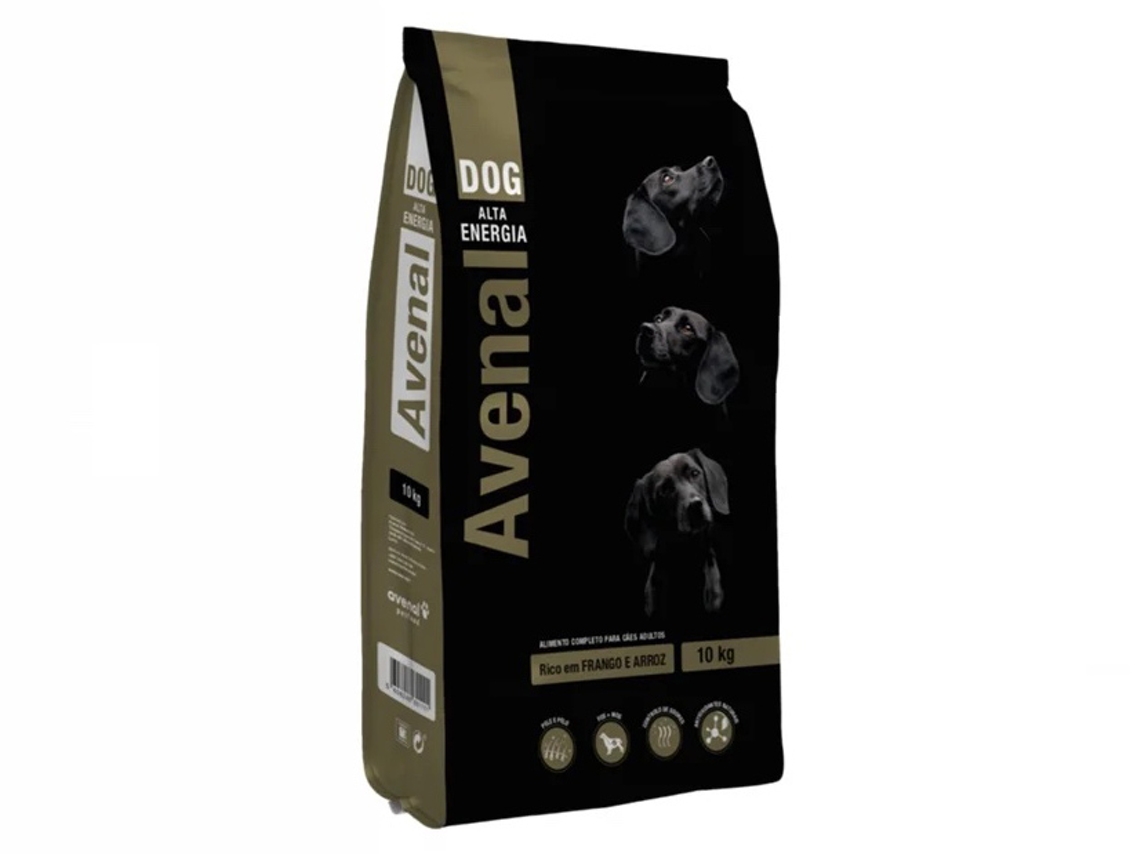 Ração Seca para Cão AVENAL Dog High Energy com Frango e Arroz (10kg)