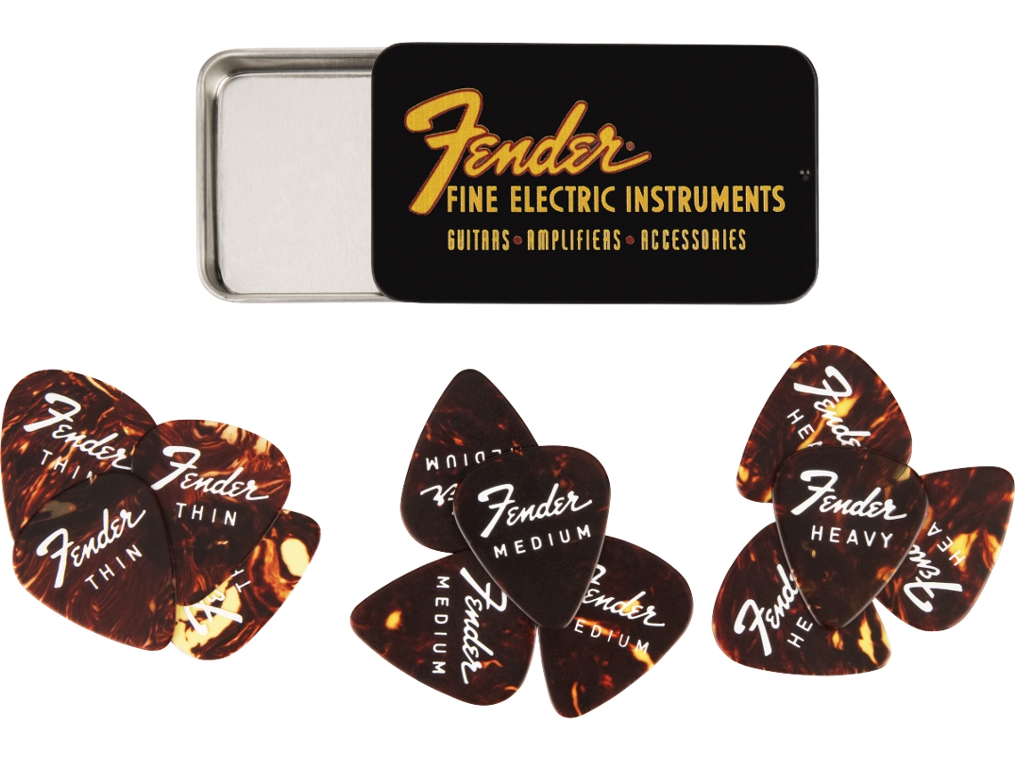 Fender Fine Electric Pick Tin 12 Pack