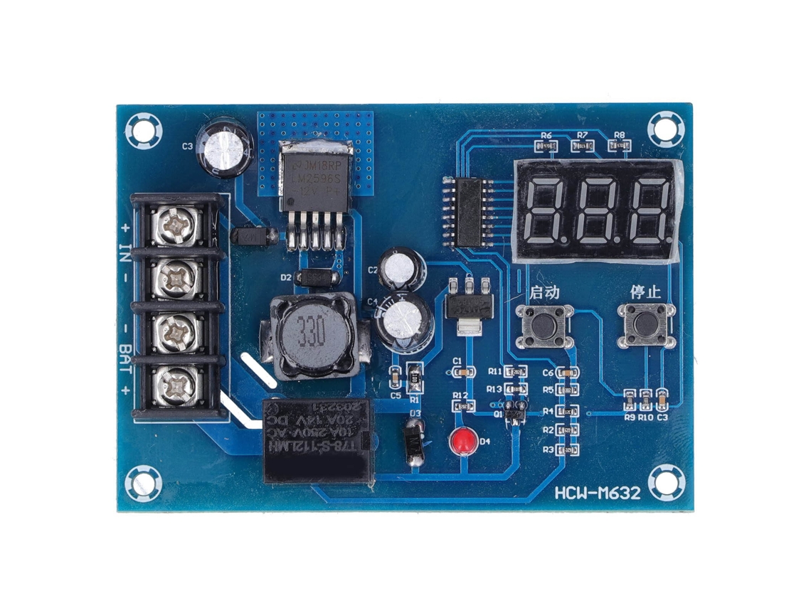 Módulo de controle de carga e placa de proteção para baterias 12-24V DC10-30V HCW M632