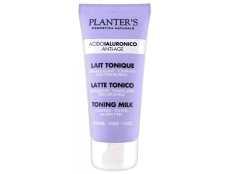Leite tonificante antienvelhecimento de ácido hialurônico 60 ml PLANTER'S