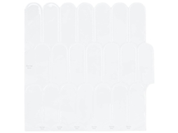 Vidaxl Azulejo De Pena 50 Unid. Branco 30 X 30 Cm Poliuretano E Pet