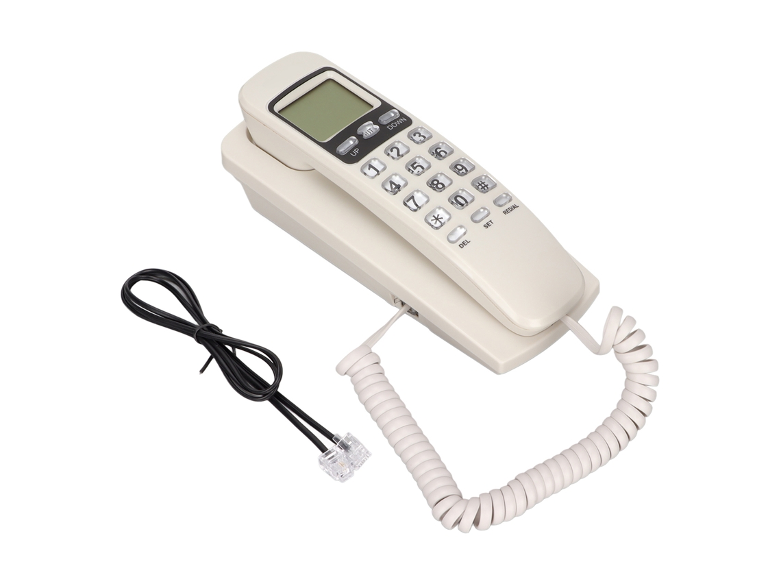 Telefone Fixo EOOCOO (display Lcd de Calendário, Função de Recurso)