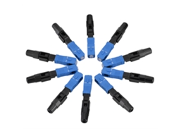 Aetheria 10pcs Conector Rápido Fibra Óptica Sc/upc Modo Único para Ftth/odf Azul+preto