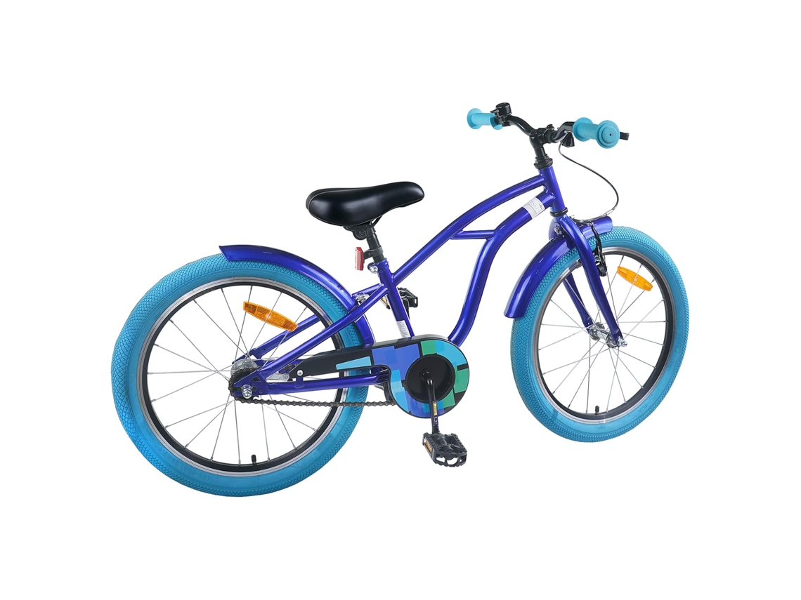 Vidaxl Bicicleta Infantil 20 Polegadas Para 6-11 Anos Azul Escuro