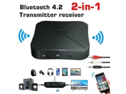 Adaptador Transmissor E Receptor Bluetooth 2 Em 1, Conversor De Áudio Sem Fio VONKELIOS
