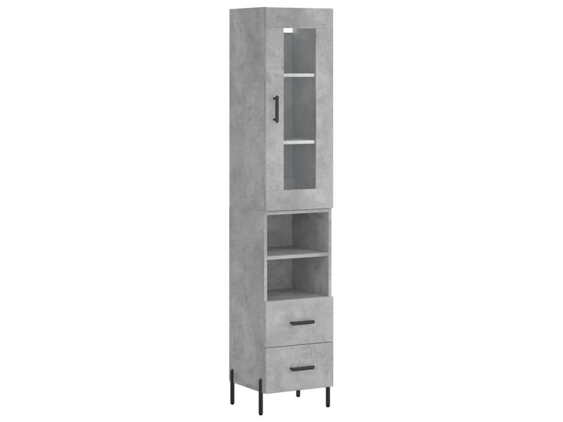 Highboard, Highboards Vidaxl Cinzeto Madeira Processada (n/a)