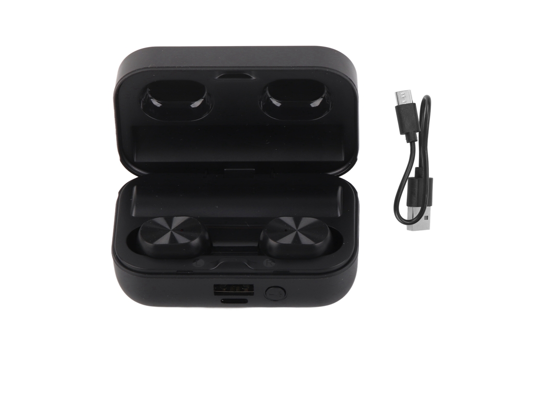Auriculares Bluetooth com Tradutor, 144 Idiomas, Estéreo, Linterna, Preto | S/MARCA
