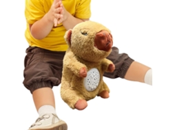 Boneco Animal Respiratório, Macio, Fofinho, Com Luz E Projeção De