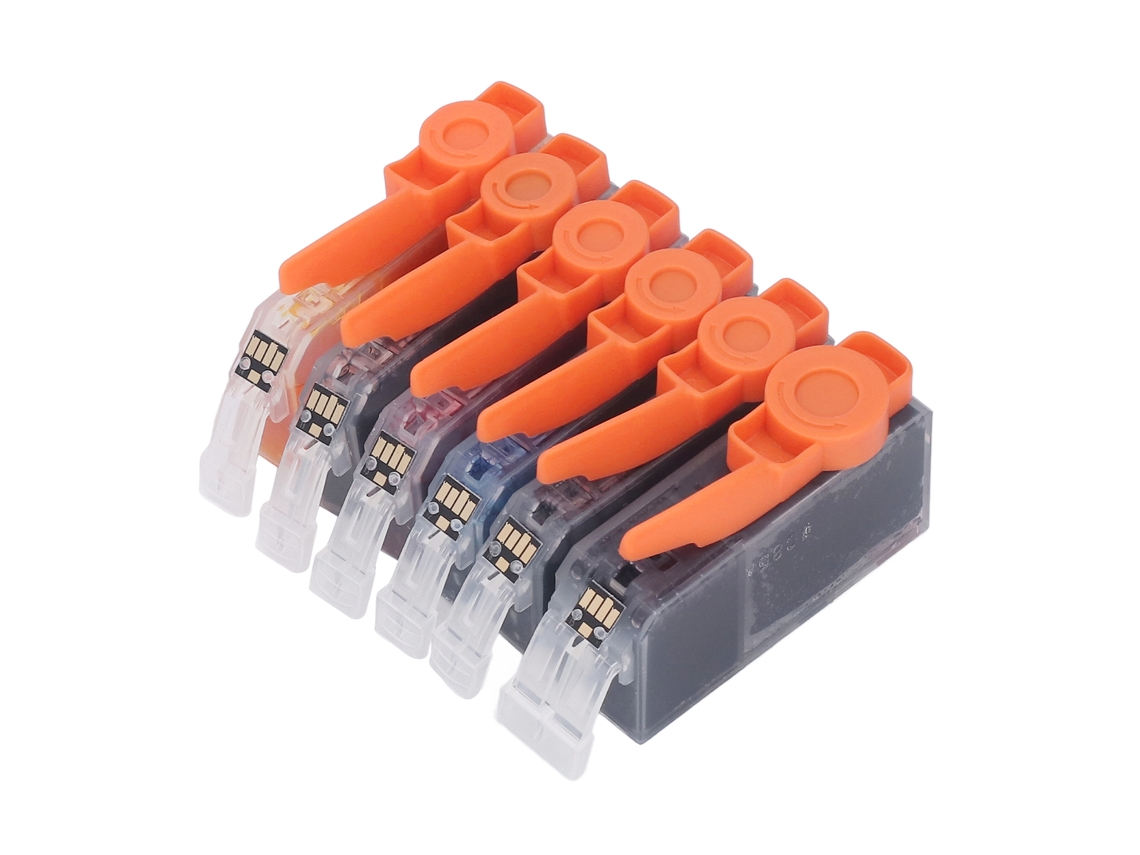 Kit de cartuchos de tinta Preta E coloridos para Pixma IP4810 IP4910 Ix6510 MG5210 MG5310 BK CMY Gy