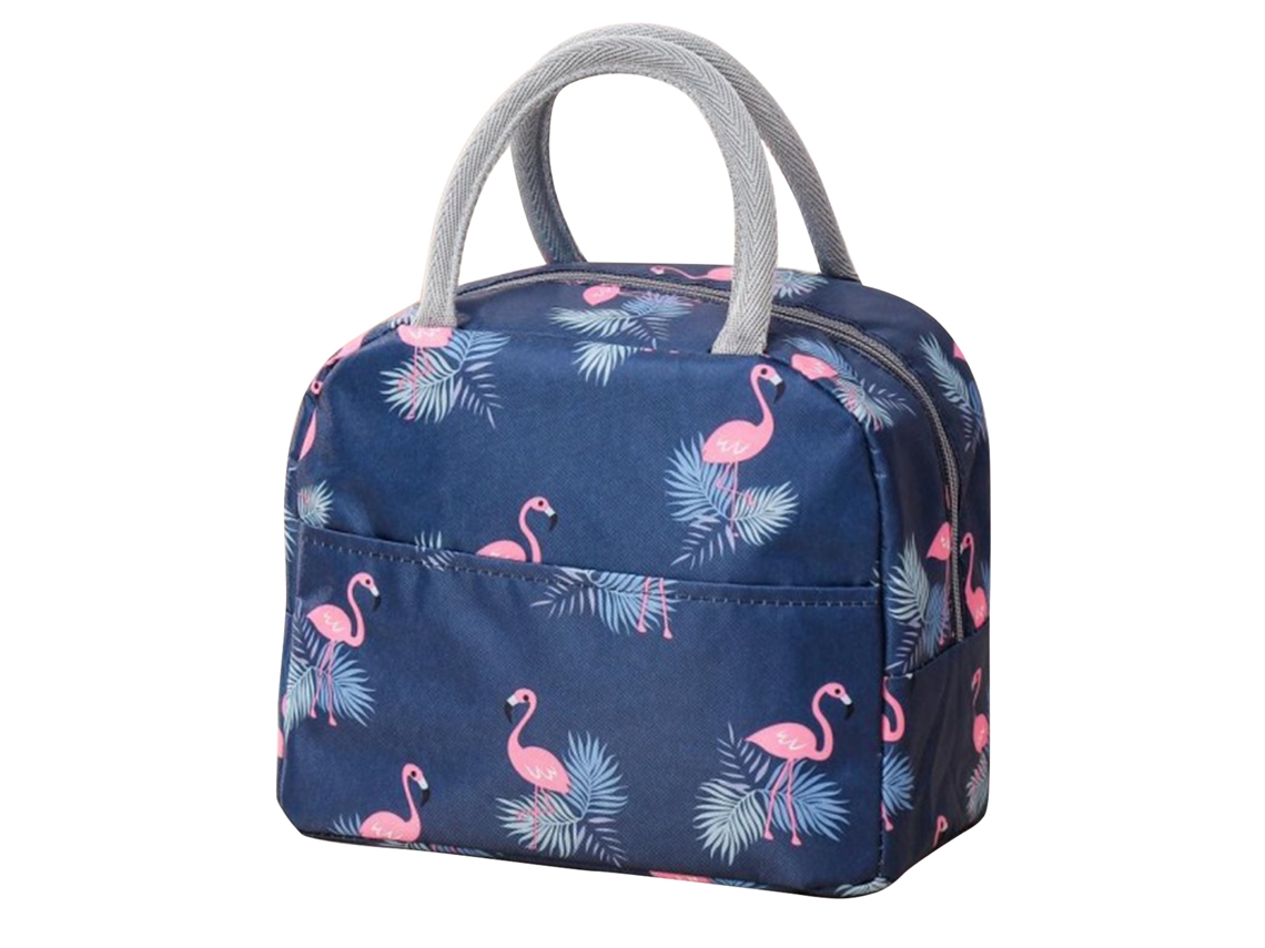 Kit Lanche Térmico Flamingo Capacidade Grande Ideal Para Viagens E Trabalho