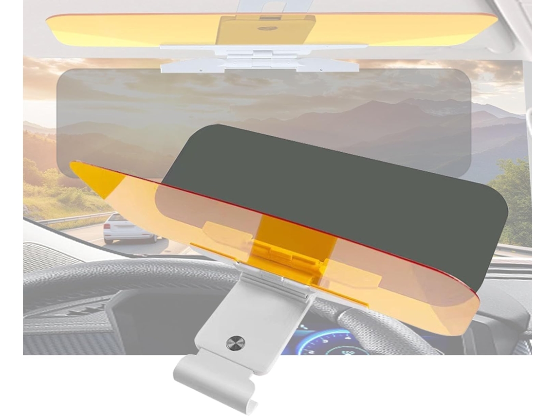 Extensor De Quebra-sol Automotivo Antirreflexo Uv Ajustável 2 Em 1