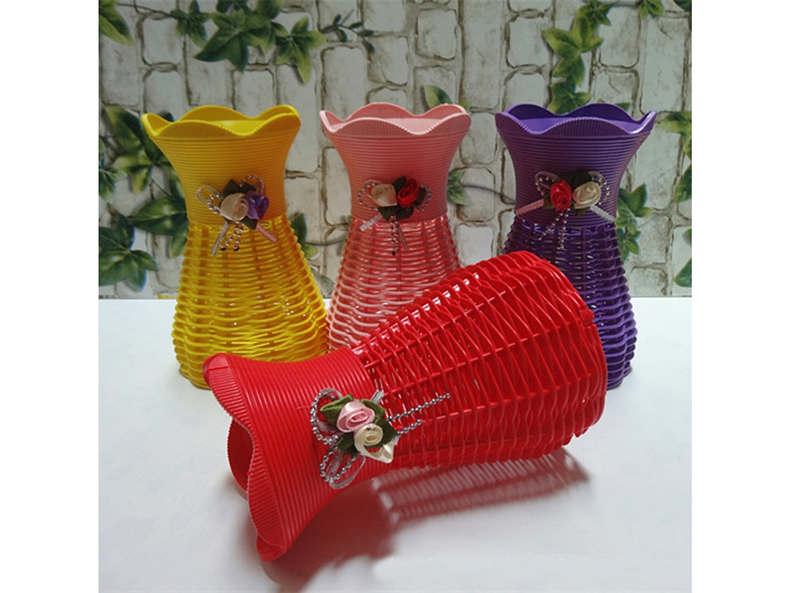 Vidro Eoocoo (Adaptação de mesa, tecido de rattan)