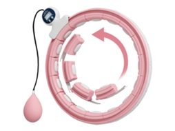 Fitness Aro Removíveis Hula De Hoop Com Pinos Massagem Ajustável 76 A 113 Cm Circunferência Da Cintura 16 Segmentos