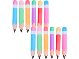 12 Lápis Infláveis Gigantes Para Decoração Escolar, 12 Peças Nas Cores Laranja, Rosa, Azul, Roxo, Verde E Vermelho 12 Lápis Infláveis G Gokoco