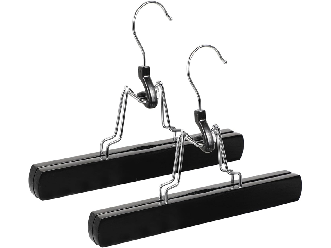Presilhas De Plástico Preto Para Extensões De Cabelo, 2 Unidades, Suporte