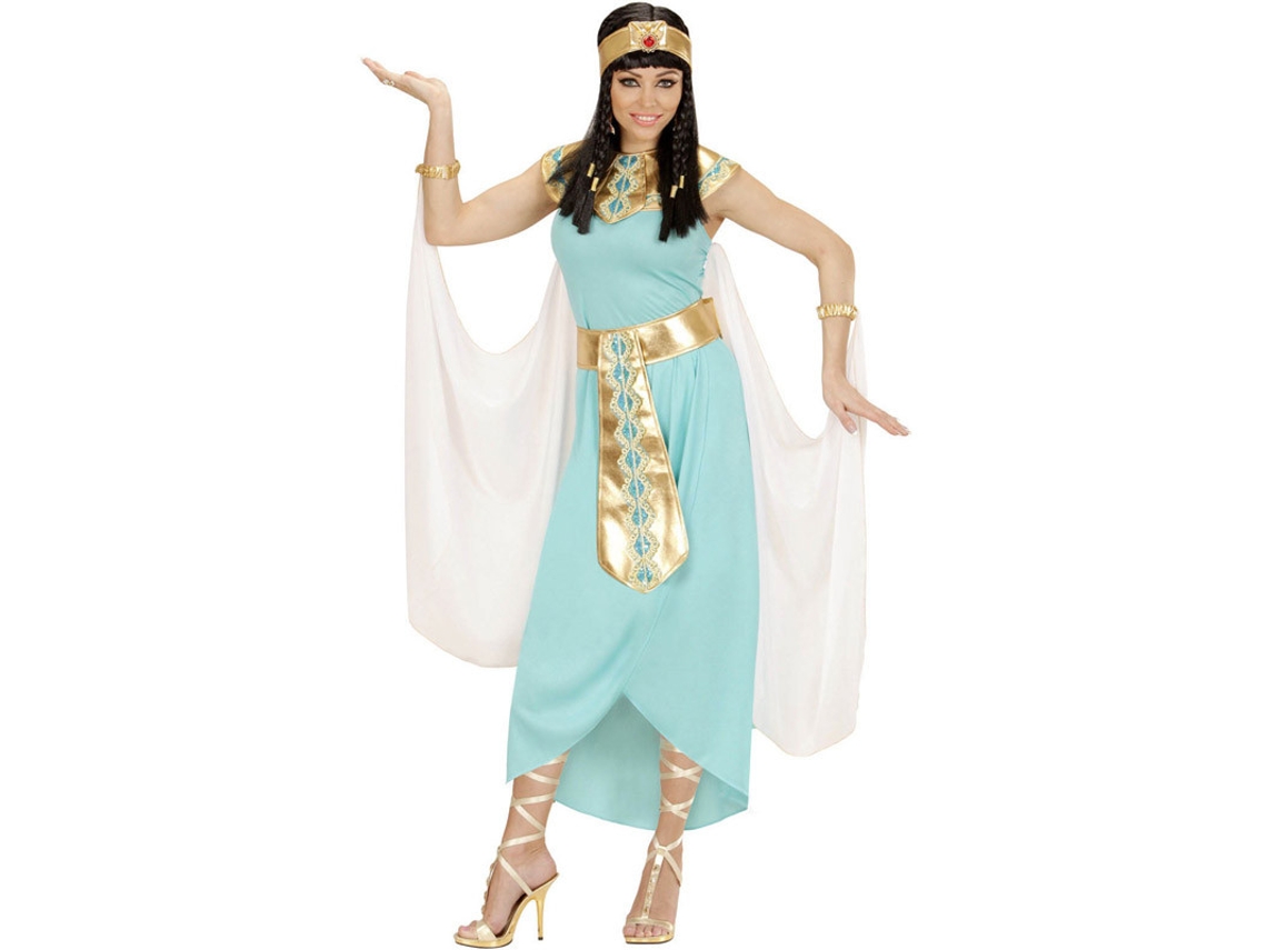 Fato de Mulher WIDMANN Rainha Egípcia Azul e Dourado (Tam.: L)