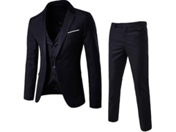 2026 traje de Homem Casual Empresarial 3 Peças Blazer Calça Colete 7 Cores