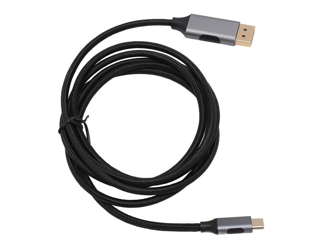 Cabo Usb Tipo-c Para Displayport 1.4, 8k 60hz, 10gbps, 1,8 M (5,9