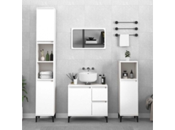 Vidaxl Armário De Casa De Banho 65x33x60cm Derivados De Madeira Branco