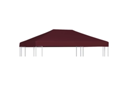 Vidaxl Cobertura De Gazebo 310 G/m² 3x4 M Bordô