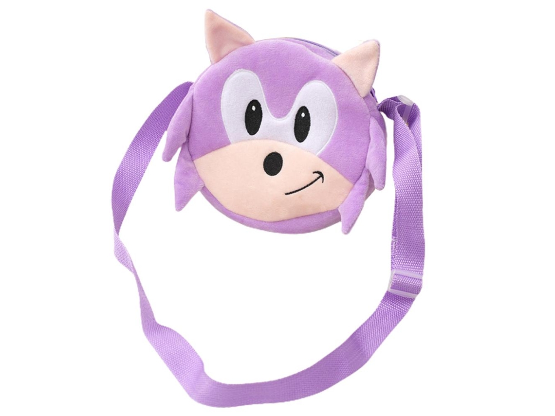 Bolsa Ombro Anime Pelúcia Roxa Presente Infantil