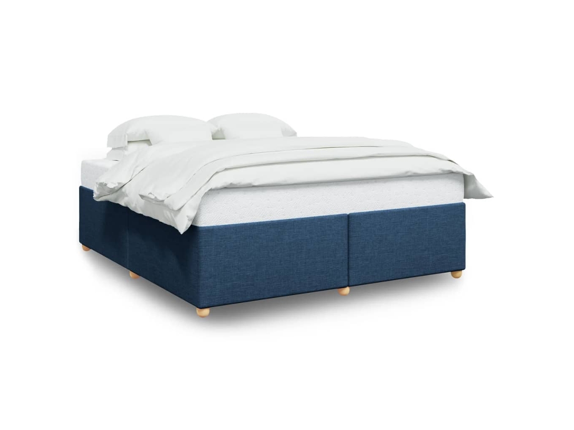 Bed Frame, Bed Frames Vidaxl Azul Tecido (180 X 200 Cm)
