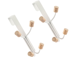 Conjunto de 2 Ganchos para Chapéu para Porta, Sem Necessidade de Furar, Resistentes e À Prova de Arranhões, para Banheiro. SFUSHOS