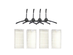 4pcs Filter 4pcs(2r+2l) Side Brush For Cr130 Cr120 X500 X580 Kk8 Vacuum Cleaner Parts