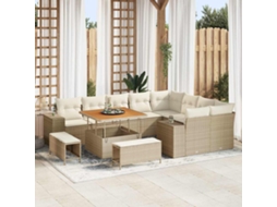 Vidaxl Conjunto De Sofá De Jardim 12 Unid. 9-número De Lugares